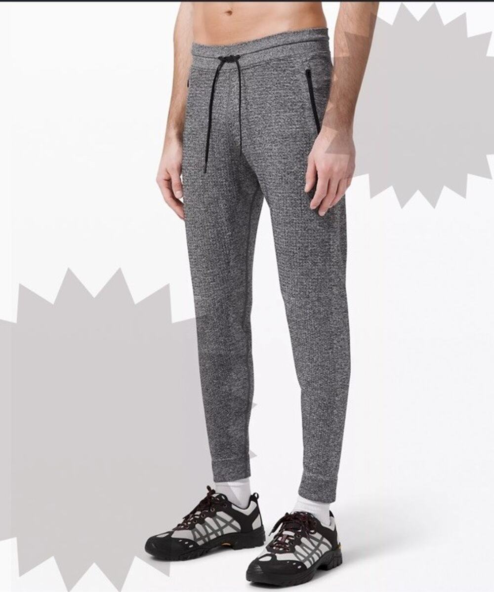 Lululemon Men's Size S Engineered Warmth Jogger Black / White